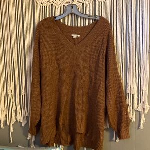 Love this very long sweater! Perfect for cold winter and fall days:) Very soft